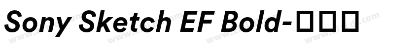 Sony Sketch EF Bold字体转换 Sony Sketch EF Bold字体转换